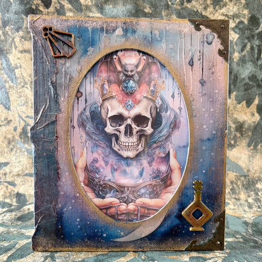 Skull book box
